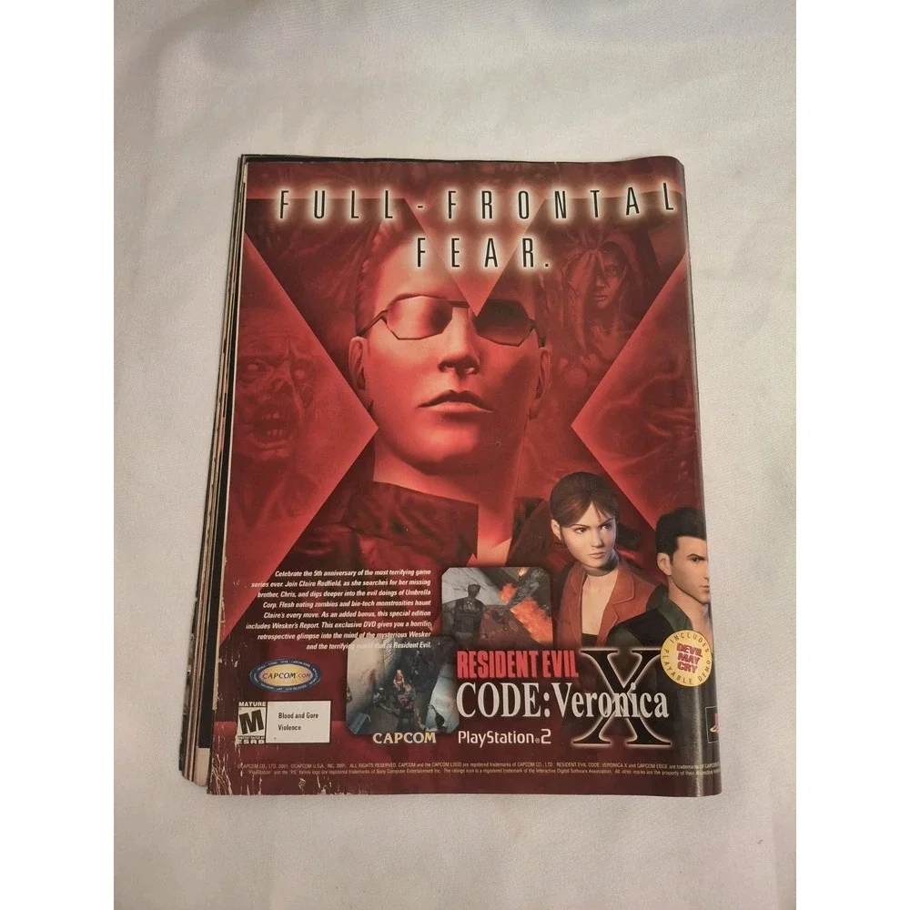 PlayStation Magazine Aug 2001 Issue 48 Vintage Game Magazine Resident Evil CV